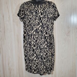 Vince Camuto Short Sleeve Animal Print Dress Sz 1X